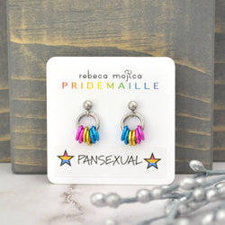 Pridemaille Tiny Hoop Earring - Pansexual