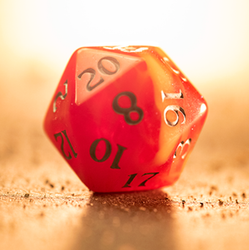 Scented RPG Dice - Fireball Char
