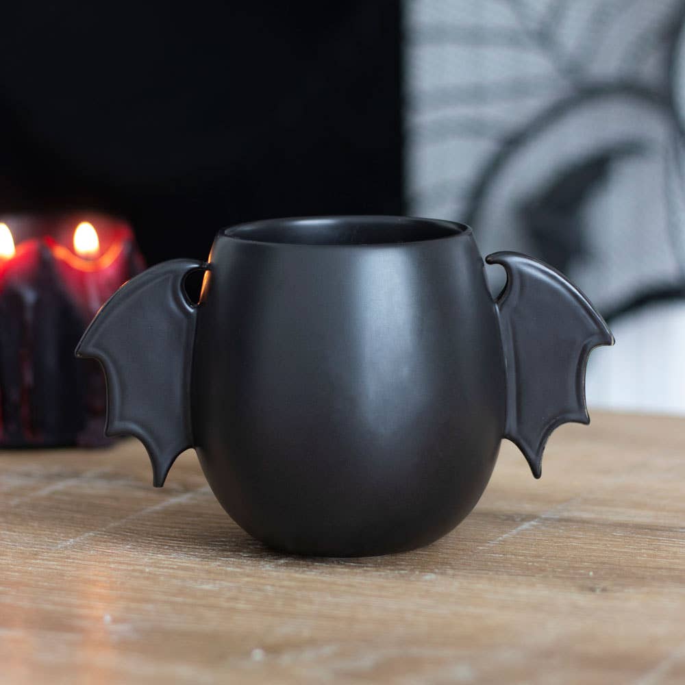 Shaped Mug - Gothic Bat Wing