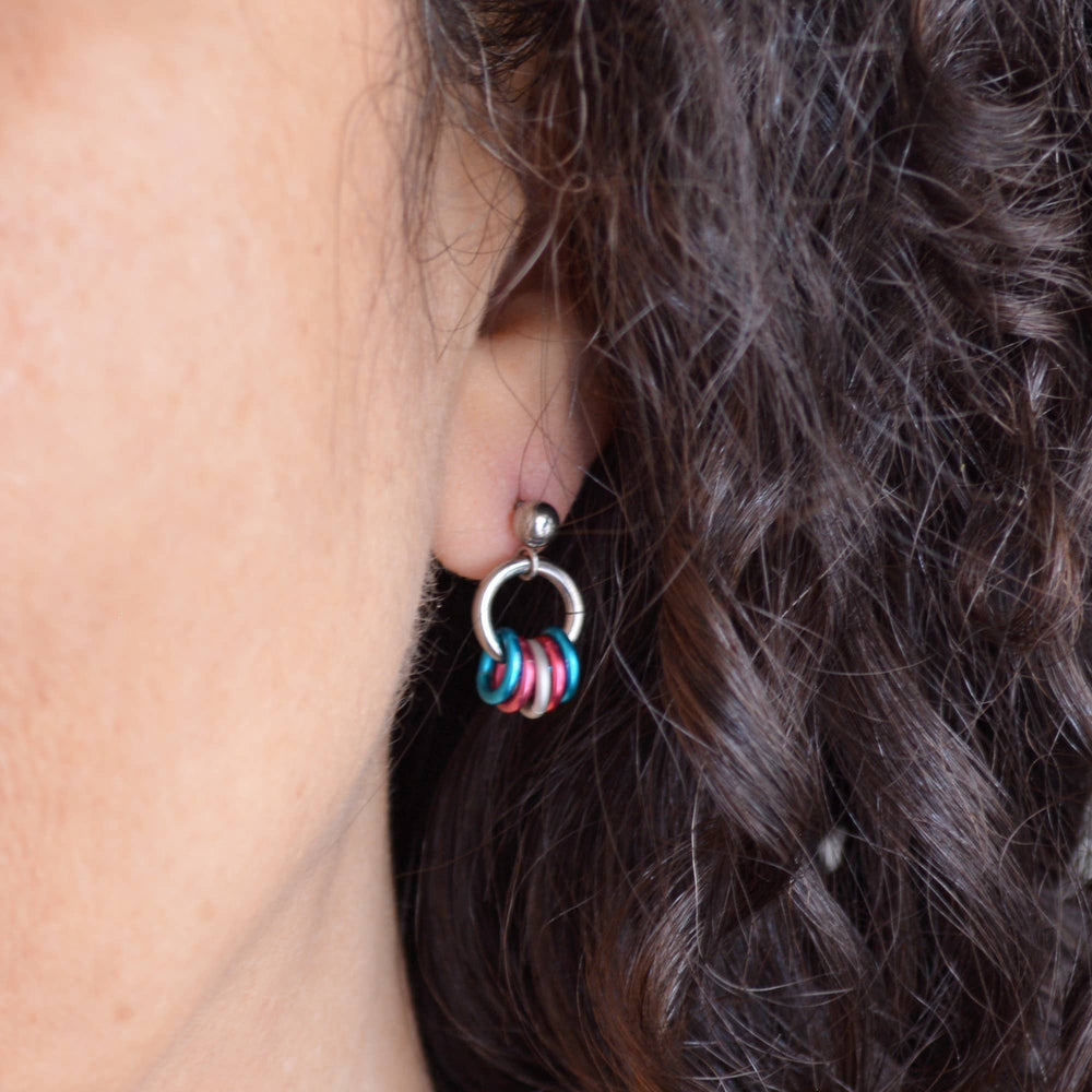 Pridemaille Tiny Hoop Earring - Transgender