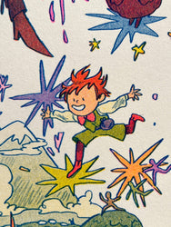 Riso Print - Howl's Moving Castle