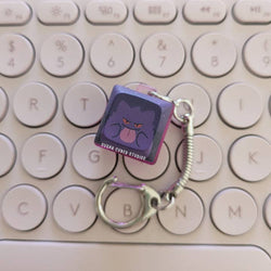 Fidget Keycap Keychain - Silly Ghost Boi