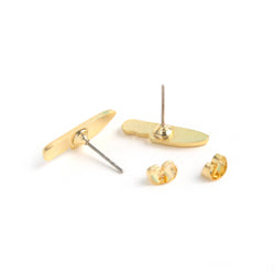 Enamel Earrings - Knife