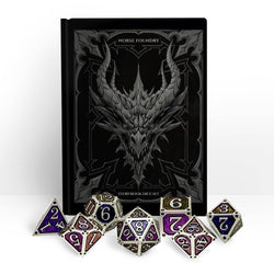RPG Dice Set - Tome of the Forbidden (Storybook)