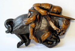 Reproduction Medieval Carving - Knight on Horse