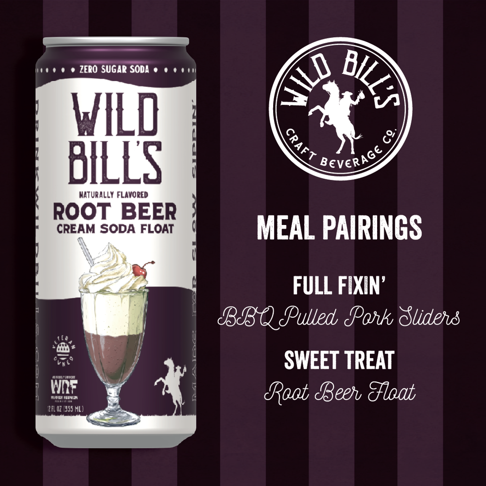 Zero Sugar Craft Soda - Root Beer Cream Soda Float