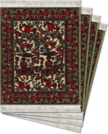 CoasterRug - Jade Fars Pictorial (4-Piece)