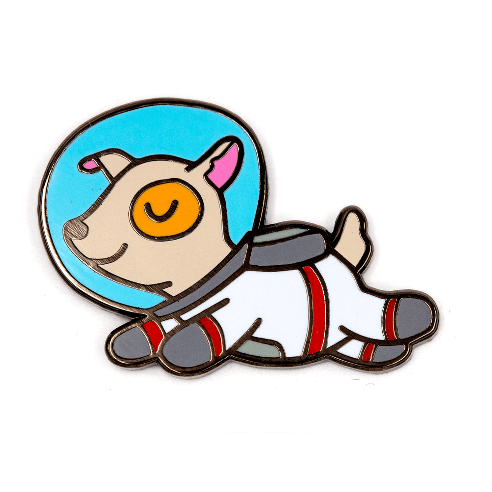 Astronaut Dog Pin