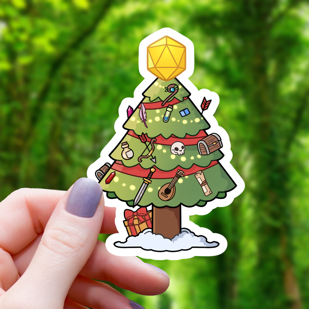 Vinyl Sticker - RPG Christmas Tree