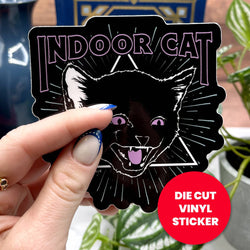 Vinyl Sticker - Indoor Cat Introvert