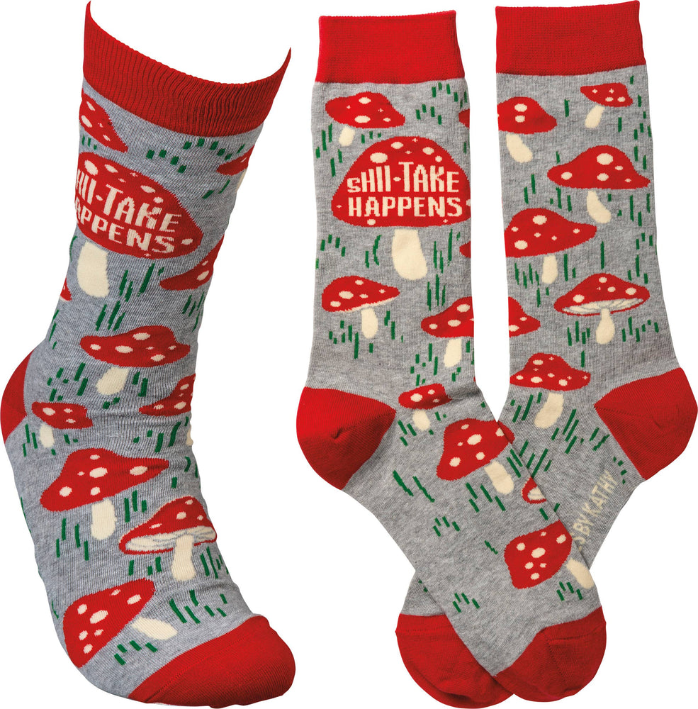 Crew Socks - Shiitake Happens
