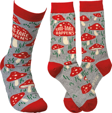 Crew Socks - Shiitake Happens