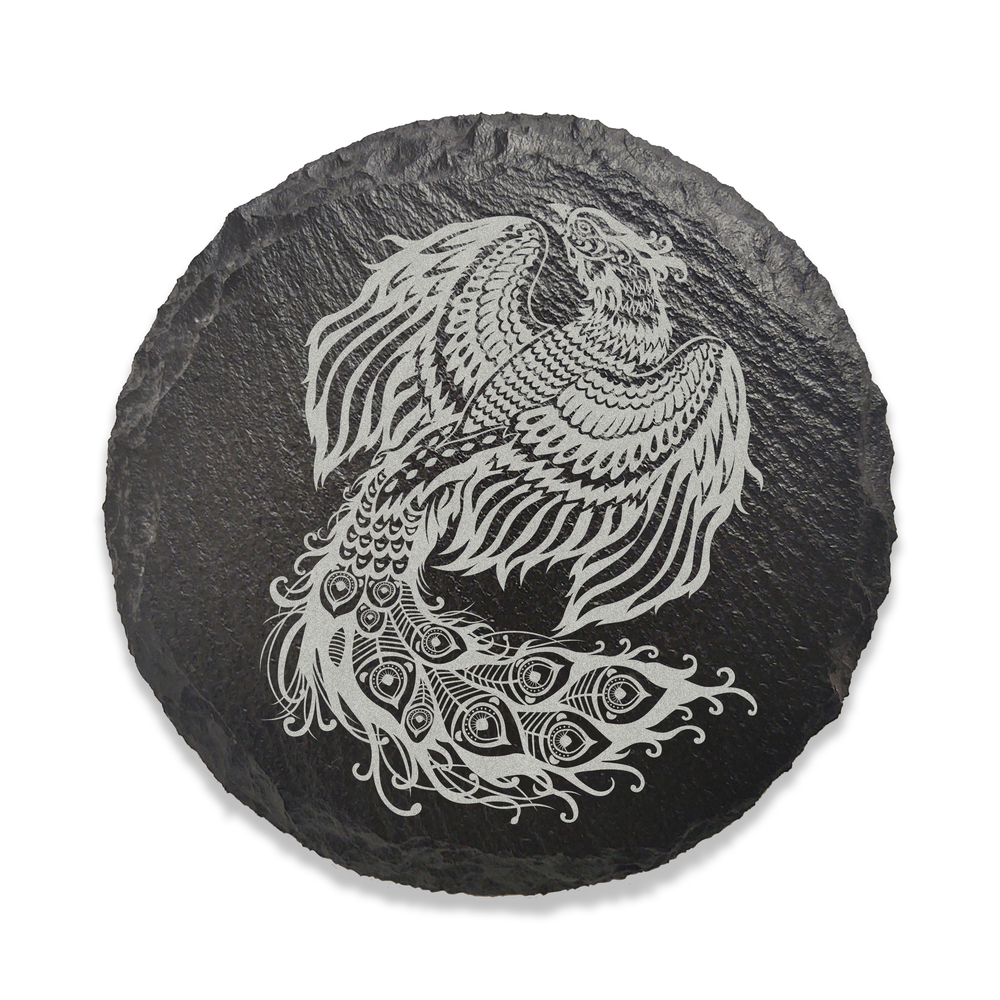 Slate Mythical Beast Coaster - Phoenix