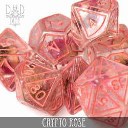 RPG Dice Set - Crypto Rose