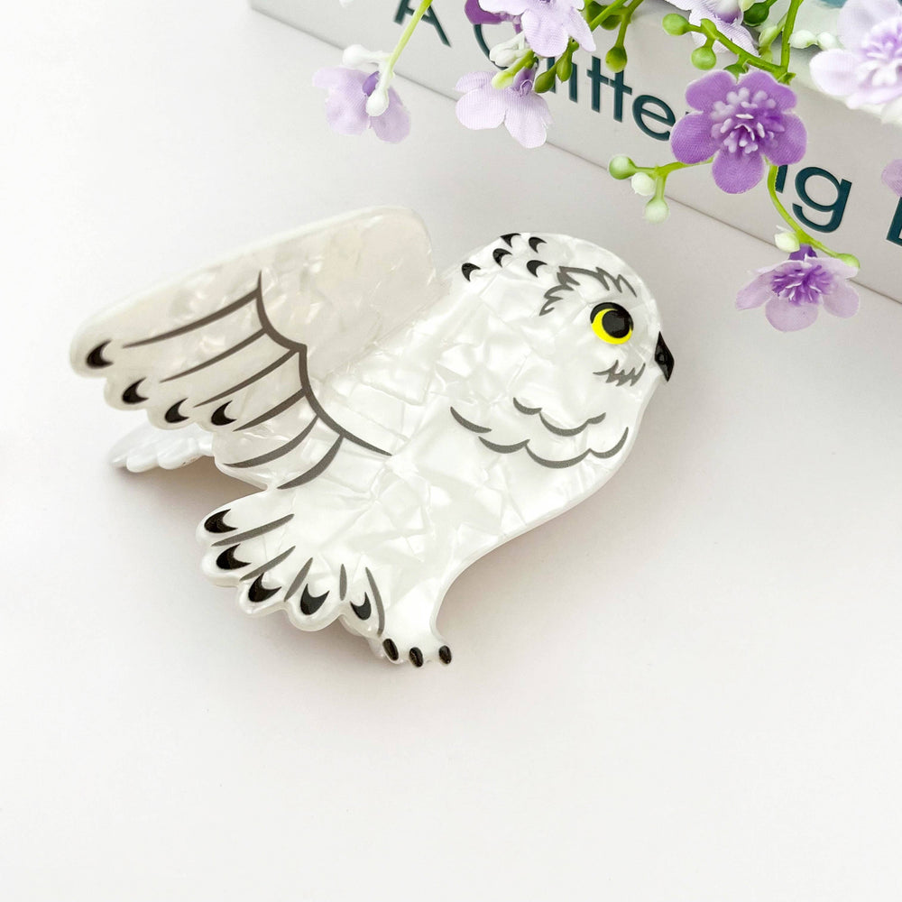 Hair Clip - Snow Owl