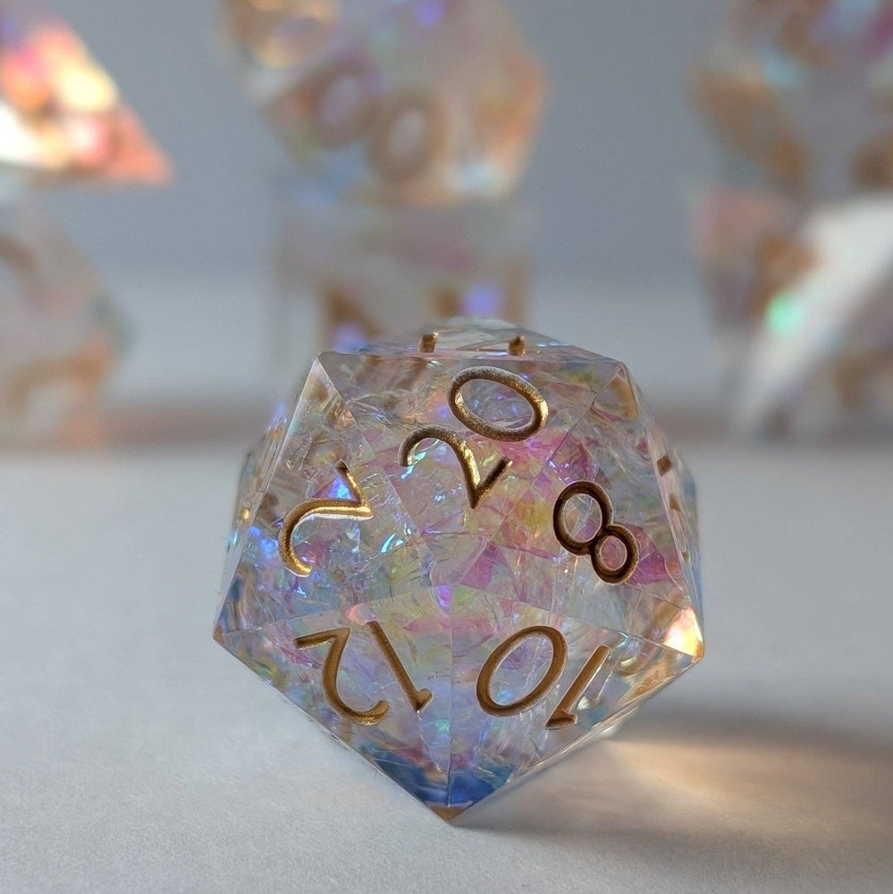 Ebonwood Dice Set - Golden Valor