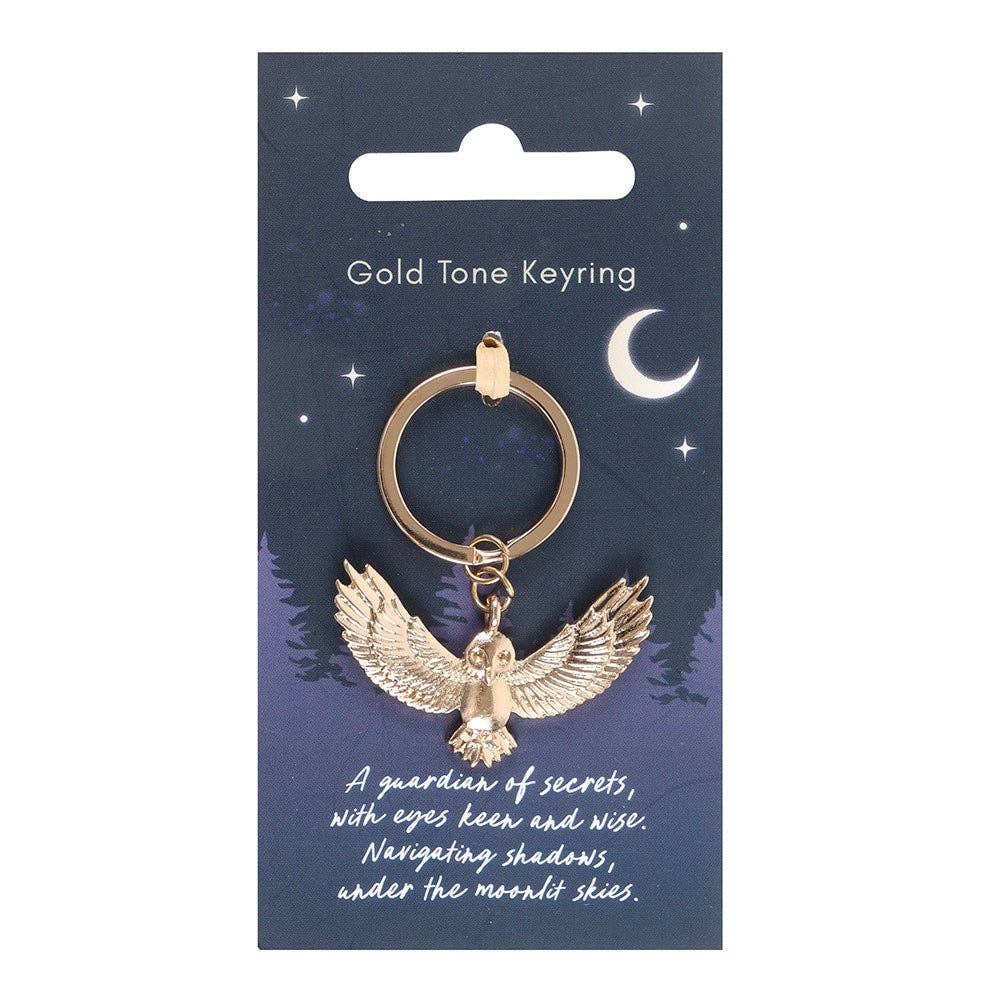 Keyring - Gold Owl