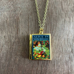 Book Locket - Alice In Wonderland