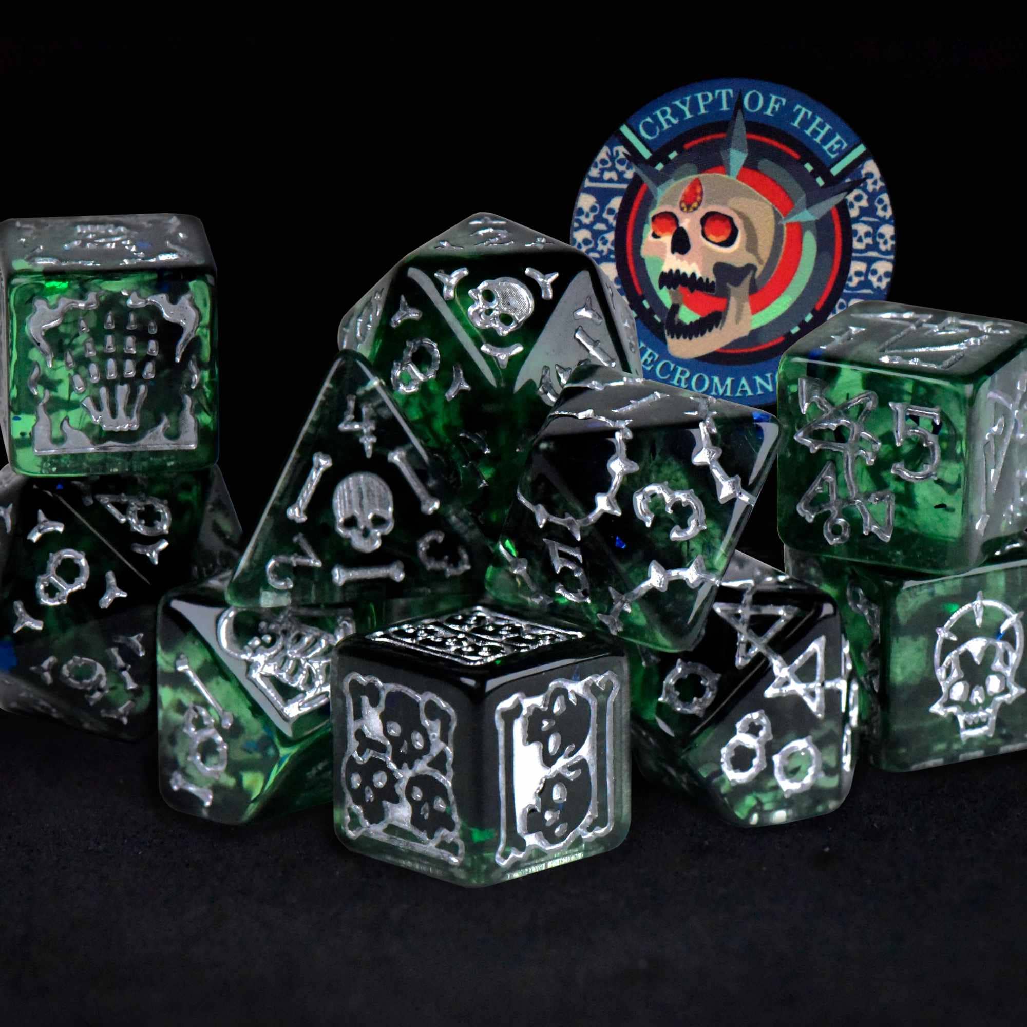 King of Crits Dice Set - Crypt of the Necromancer (11-Piece)