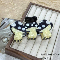 Hair Clip - Colorful Triple Mushroom
