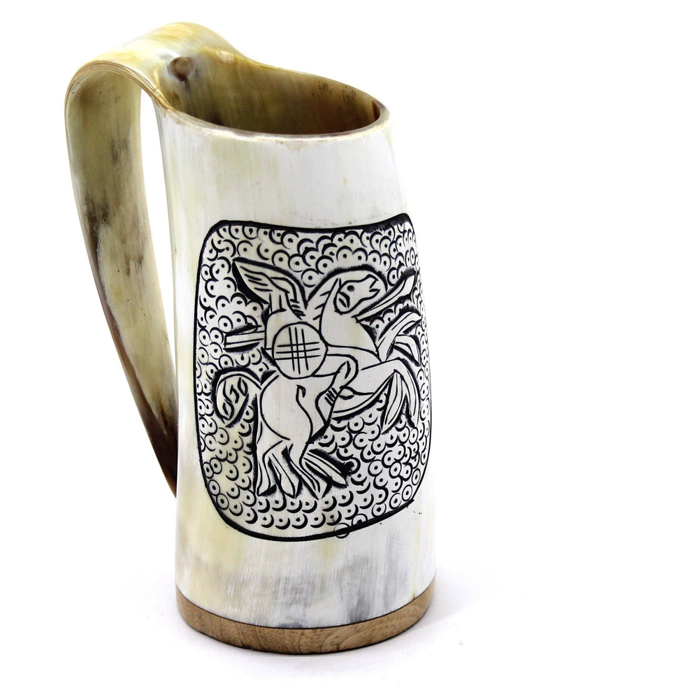 Drinking Horn Mug - Viking Warrior