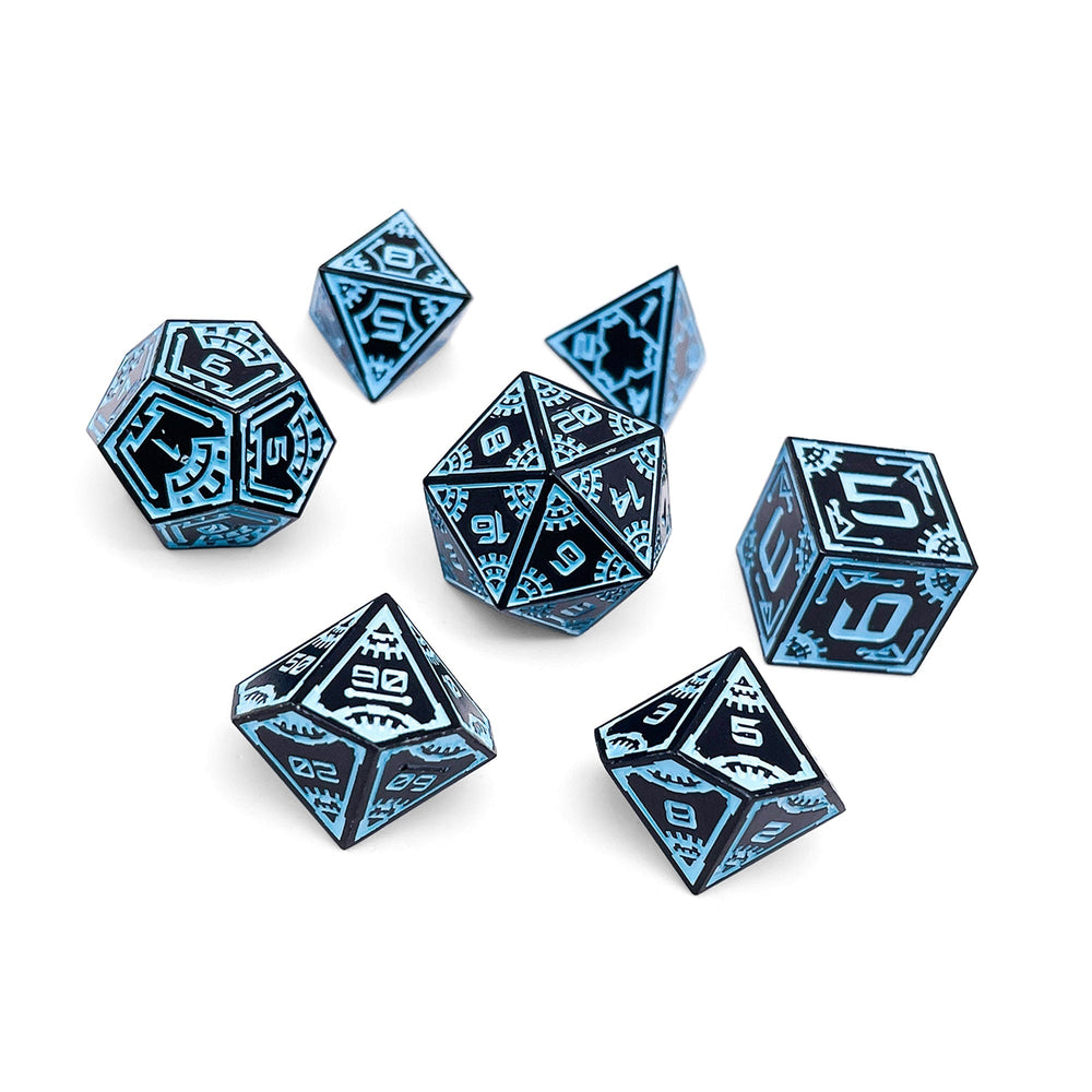 Metal RPG Dice Set - Force Field