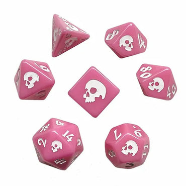 RPG Dice Set - Pink Death