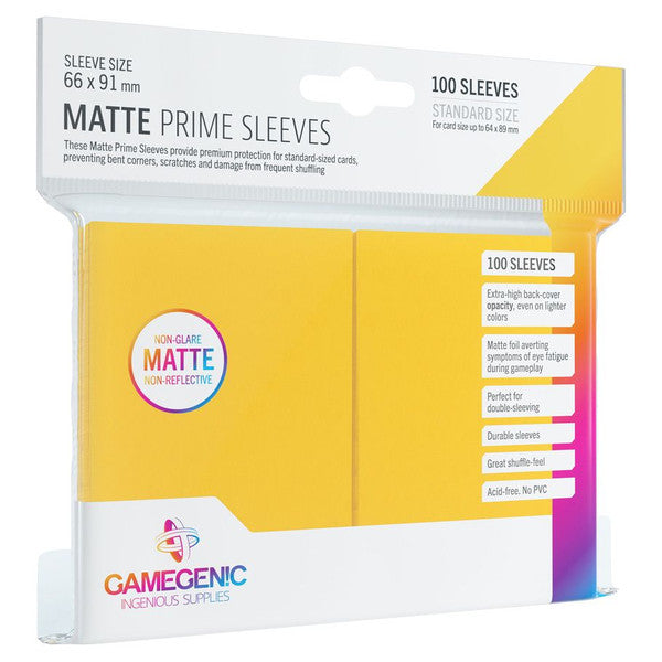 Prime Sleeves - Matte Yellow (100)