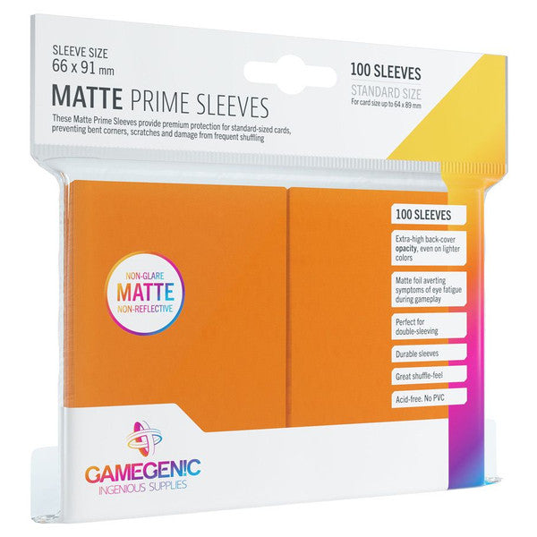 Prime Sleeves - Matte Orange (100)