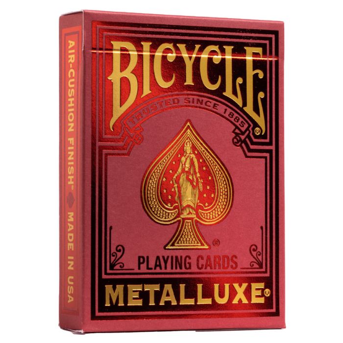 Playing Cards - Metalluxe Red