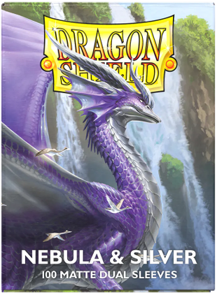 Dragon Shield Sleeves - Matte Dual Nebula & Silver
