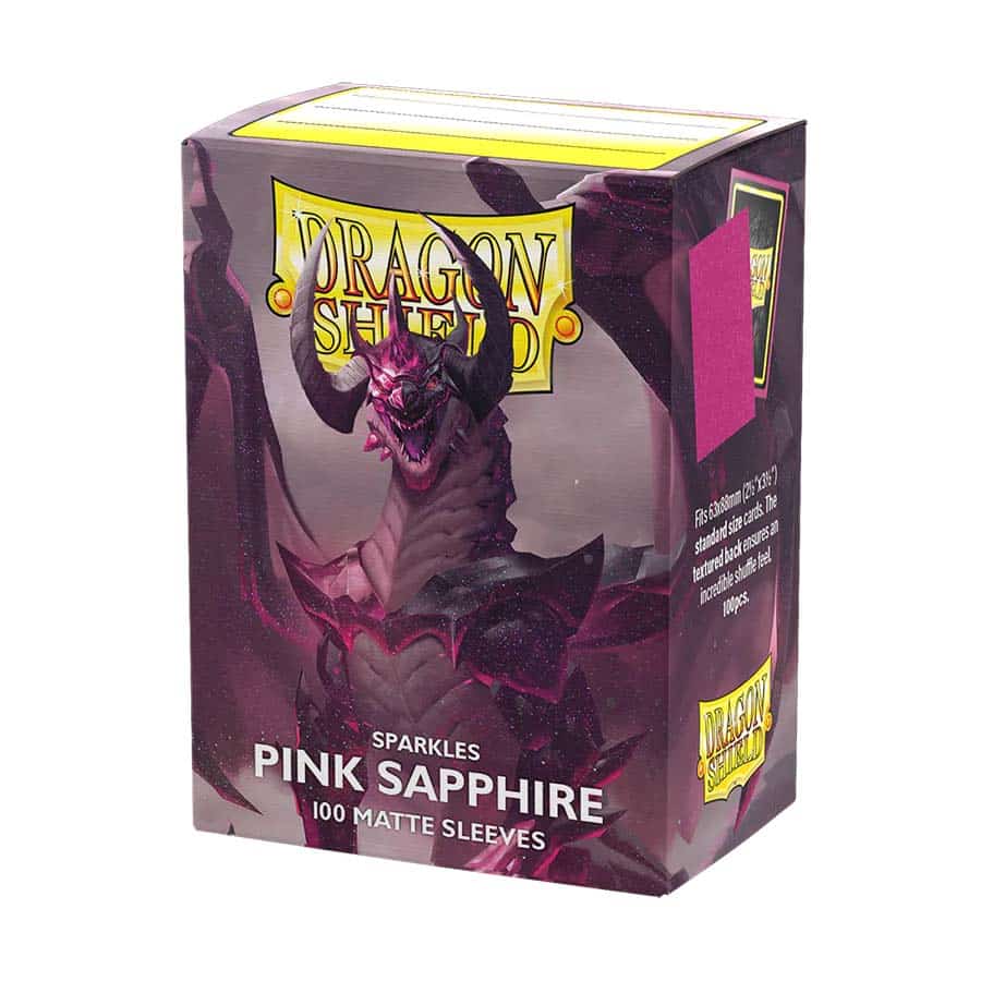 Dragon Shield Sleeves - Matte Dual Sparkles: Pink Sapphire