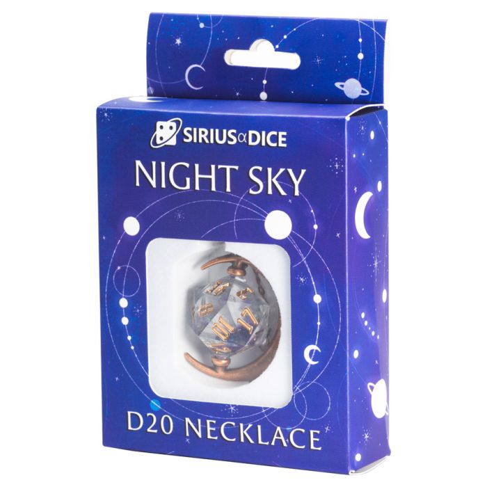 D20 Necklace: Night Sky
