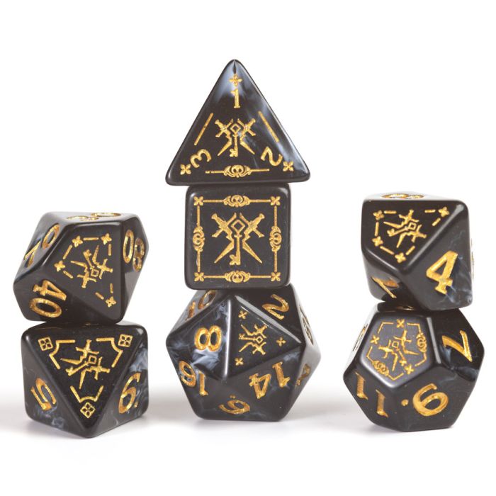 Dungeons & Dragons: Adventure Dice - Rogue (Black)