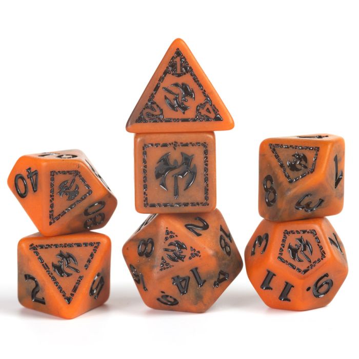 Dungeons & Dragons: Adventure Dice - Barbarian (Orange)