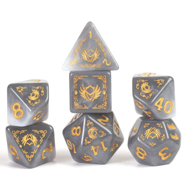 Dungeons & Dragons: Adventure Dice - Paladin (White/Grey)