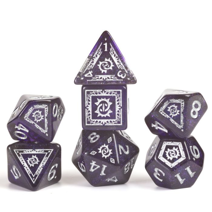 Dungeons & Dragons: Adventure Dice - Warlock (Purple)