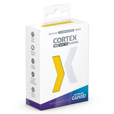 Cortex Sleeves - Matte Yellow (100)