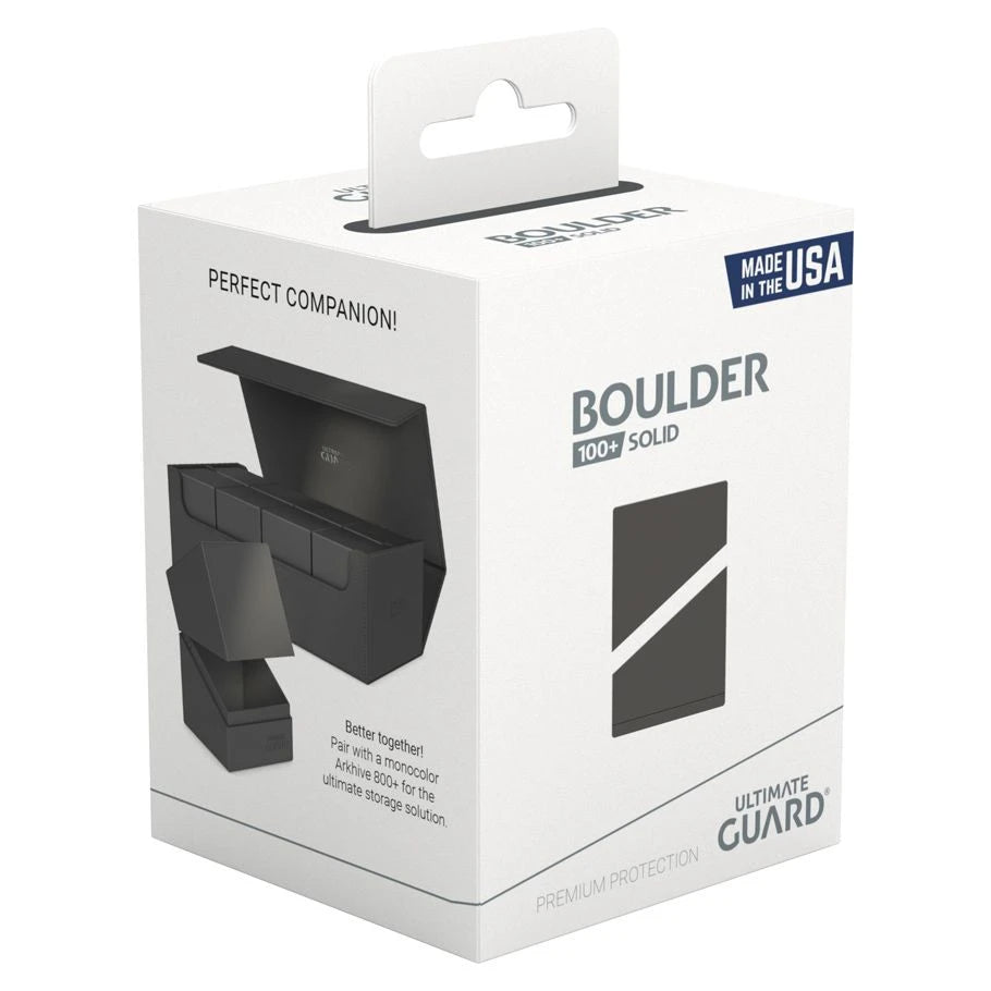 Deck Box: Boulder: Solid: 100+: Grey