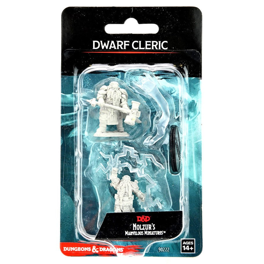 Dungeons & Dragons: Unpainted Miniatures - Dwarf Cleric Male (W14)