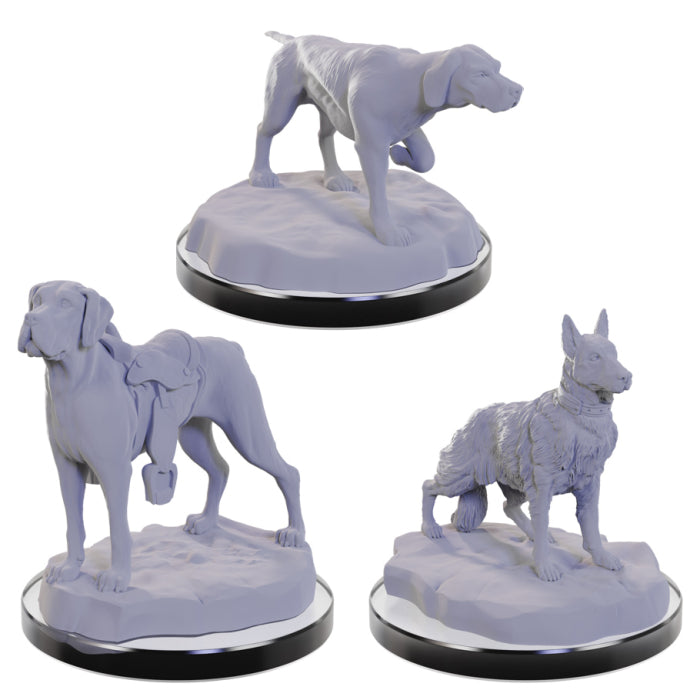 Deep Cuts: Unpainted Miniatures - Dog Companions (W22)