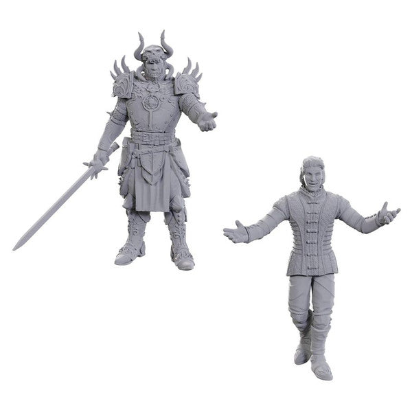 Dungeons & Dragons: Baldur's Gate 3 Unpainted Miniatures - Sarevok Anchev & Raphael