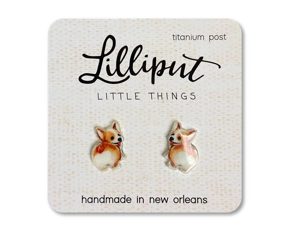 Corgi Butt  Earrings