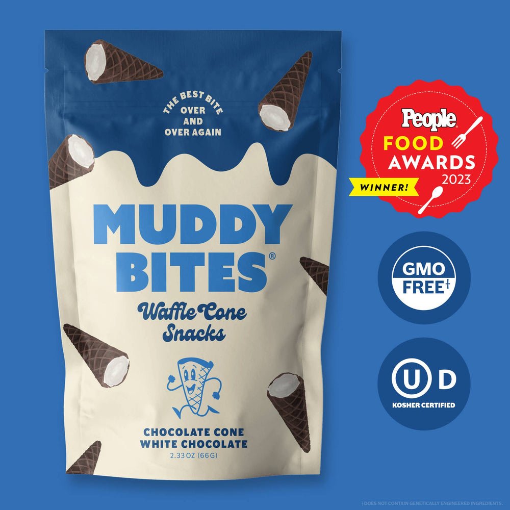 Muddy Bites - Cookies 'n Cream Waffle Cone Snacks