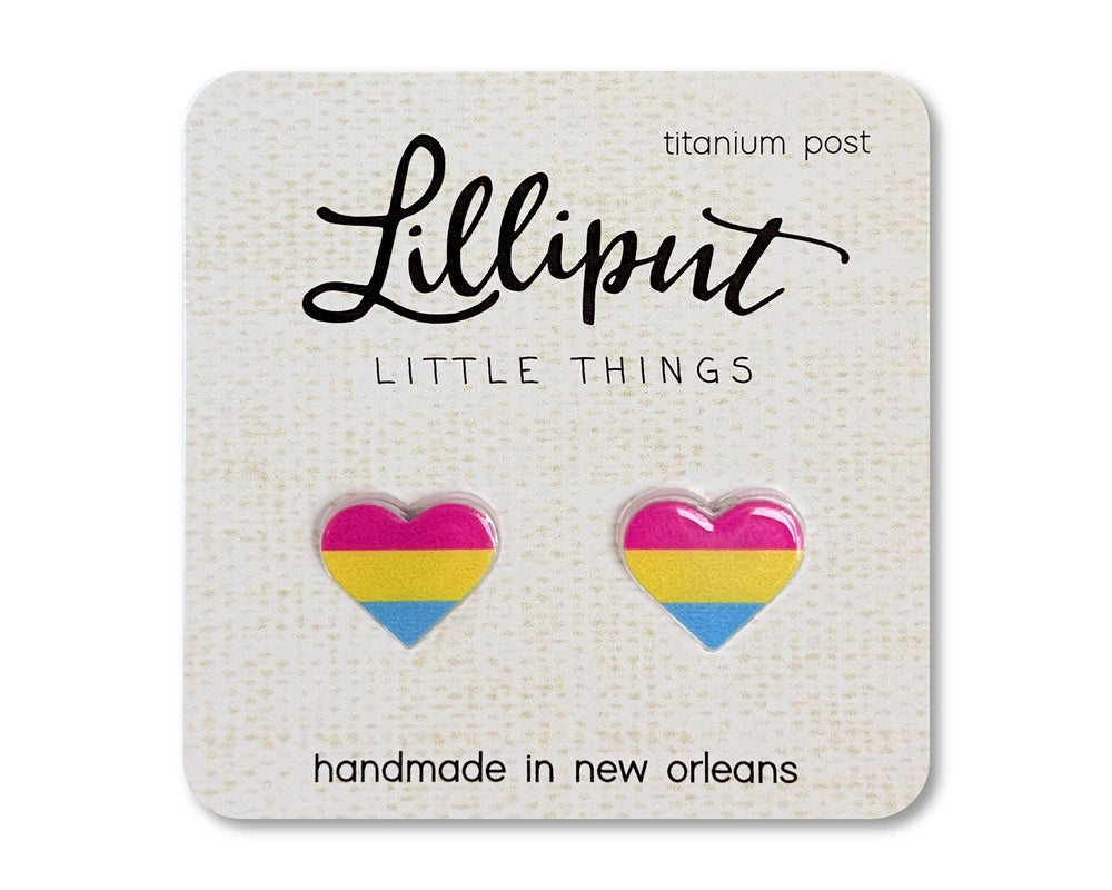 Pride Earrings - Pan Heart