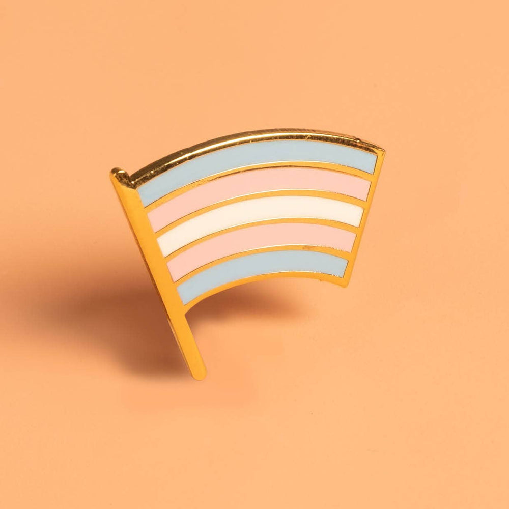 Enamel Pride Pin - Trans Flag