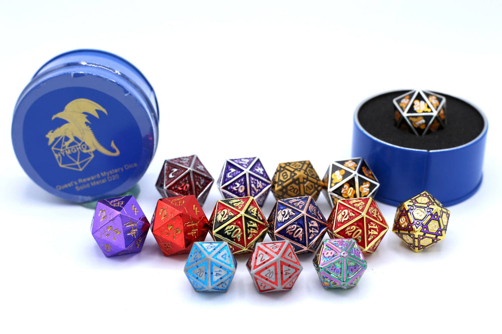 Quest's Reward Mystery D20 - Solid Metal