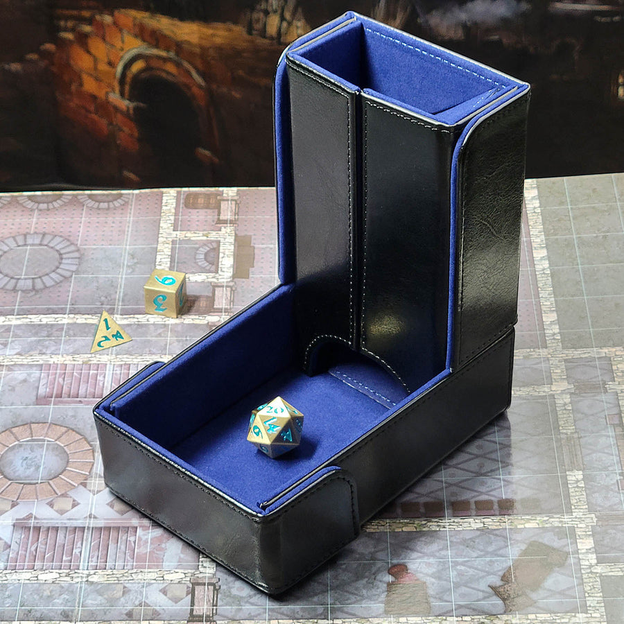 Keep Magnetic Dice Tower and Tray - Blue