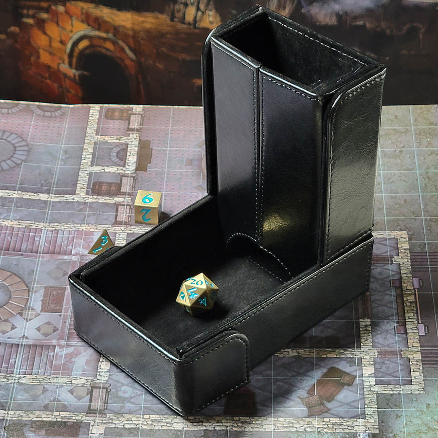 Keep Magnetic Dice Tower and Tray - Black