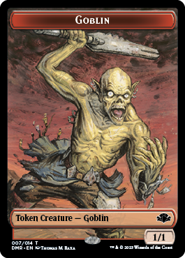 Goblin // Saproling Double-Sided Token [Dominaria Remastered Tokens]